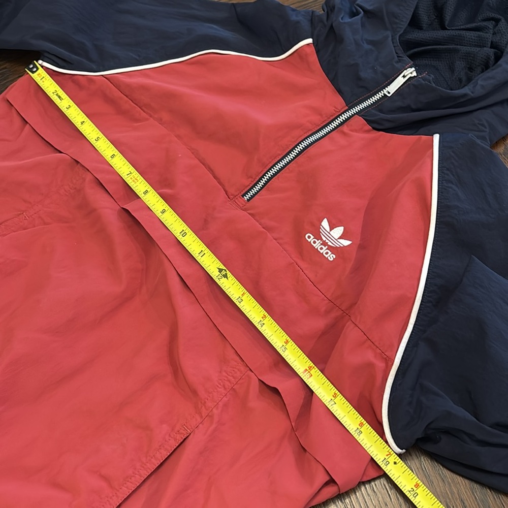 Women’s Vintage style adidas windbreaker Jacket 1/4 zip up Size Small - Picture 6 of 11